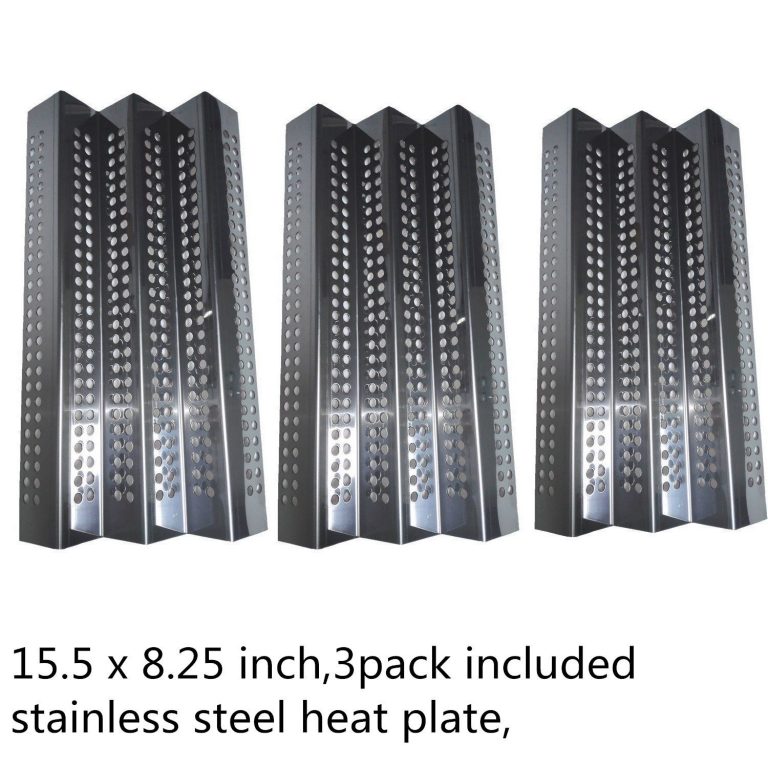 3 Pack Stainless Steel Heat Plate Replacement for Gas Grill Models