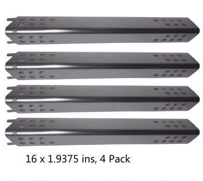 Zljiont Stainless Steel Grill-Heat-Plates Fits Charbroil 463371716, 463446015, 16 x 1.9375 ins, 4 Pack
