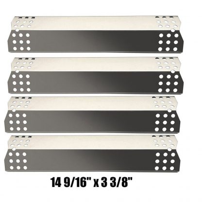 Zljoint 4-pack Grill Heat Plate Replacement Parts For Sunbeam,Nexgrill,Grill Master 720-0697 Gas Grill 4pack stainless steel Heat Plate, Grill Master 720-0737, Uberhaus 780-0003,Charbroil 466242014,