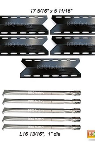 bbq factory Replacement Charmglow 720-0234 ; Nexgrill 720-0033,720-0234,720-0289 Grill Rebuild Kit Heat Plate and Burner-5pack