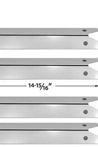 4 PACK Stainless Steel Heat Plate for CFM TG475-2,, Great Outdoors Pinnacle TG475-2, Lynx L27-2-2010 and Uniflame GBC750W-C, GBC750W, NSG3902B, Wellington, GNSG3902B Gas Grill Models