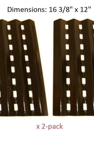 BBQ funland PH0242 (2-pack) Brinkmann Gas Grill Heat Plate Replacement for Lowes Model Grills (16 3/8" x 12")