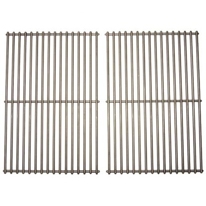 Music City Metals 536S2 Stainless Steel Wire Cooking Grid Replacement for Select Gas Grill Models by Broil King, Broil-Mate and Others, Set of 2