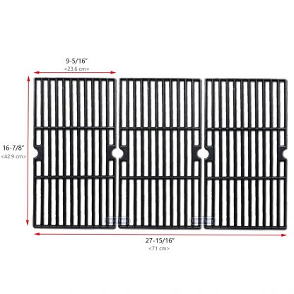 Cast Iron Grill Cooking Grid Grate Replacement Parts for Charbroil 463420508, 463420509, 463420511, 463436213, 463436214, 463436215, 463440109, 463441312, 463441514, 463461613 & Thermos 461442114