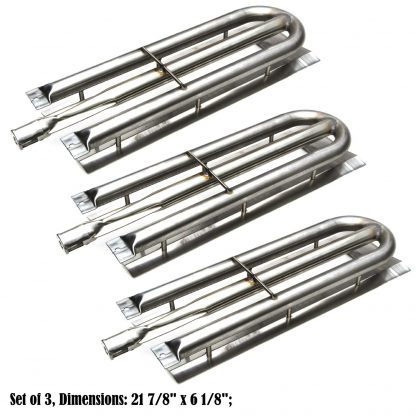 Direct store Parts DA108 (3-pack) Stainless Steel Burner Replacement Viking Gas Grill