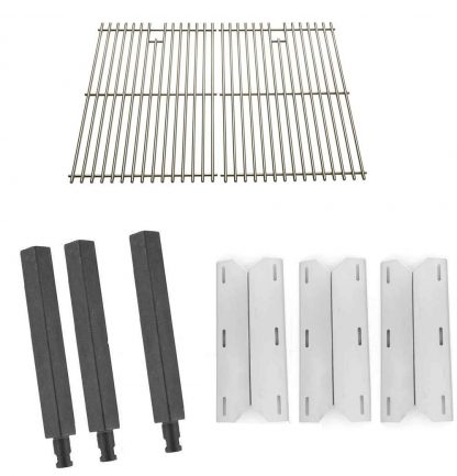 Grill Parts Zone Jenn Air 720-0163 Kit Includes Cast Burners, Heat Shields and Solid Stainless Grates