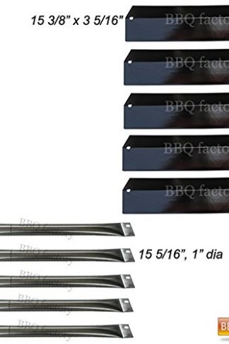 bbq factory Replacement Brinkmann 810-2545-W, 810-9520-S, 5 Burner Gas Grill Burners, Heat Plat - 5 pack
