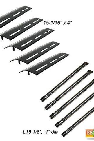bbq factory Replacement Kenmore P01708034E,P02008010A,P02008029A Gas Grill Burners Heat Plates , 5 Pack