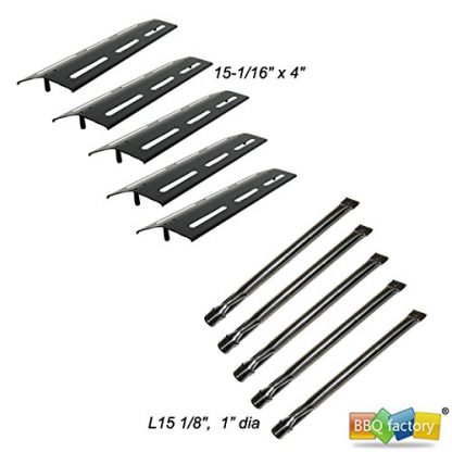 bbq factory Replacement Kenmore P01708034E,P02008010A,P02008029A Gas Grill Burners Heat Plates , 5 Pack