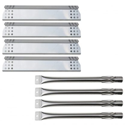 Hisencn Repair Kit Replacement Parts for Sunbeam, Nexgrill, Grill Master 720-0697, Nexgrill 720-0783C, 720-0783E Gas Grill Models Stainless Steel Burner Tube, Heat Plates