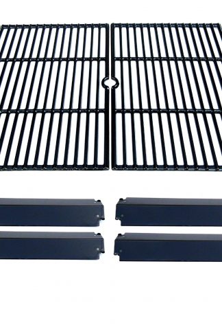 Direct Store Parts Kit DG232 Replacement Charbroil, Kenmore, Coleman,Gas Grill Repair Kit Heat Plates & Cooking Grill (Porcelain Steel Heat Plate + Porcelain Cast Iron Cooking Grid)