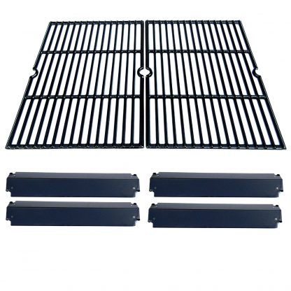 Direct Store Parts Kit DG232 Replacement Charbroil, Kenmore, Coleman,Gas Grill Repair Kit Heat Plates & Cooking Grill (Porcelain Steel Heat Plate + Porcelain Cast Iron Cooking Grid)