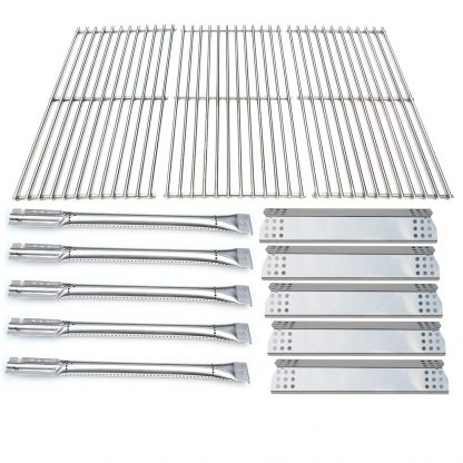 Direct store Parts Kit DG183 Replacement Jenn-Air 720-0709B, 720-0727 Gas Grill Stainless Steel Burners,Heat Plates,Cooking Grid
