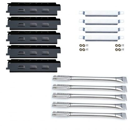 Direct store Parts Kit DG258 (5-Pack) Repair Kit Replacement Charbroil 6 Burner Gas Grill Stainless Steel Burners, Crossover Tubes & Porcelain Steel Heat Plates