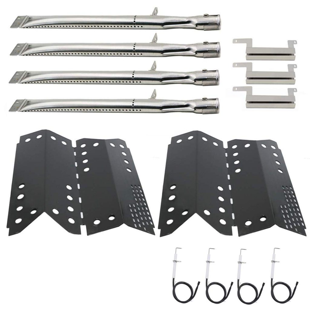 Repair Kit Parts Gas Grill Pipe Burners Tube, Heat Plate Tent Shield