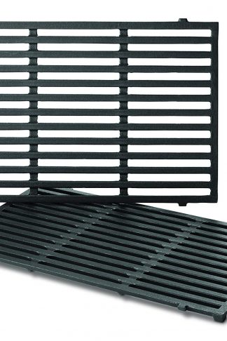 Weber Series Gas Grills (17.5 x 11.9 x 0.5 Each) 7638 Porcelain-Enameled Cast Iron Cooking Grates for Spirit 300, Pack of 2