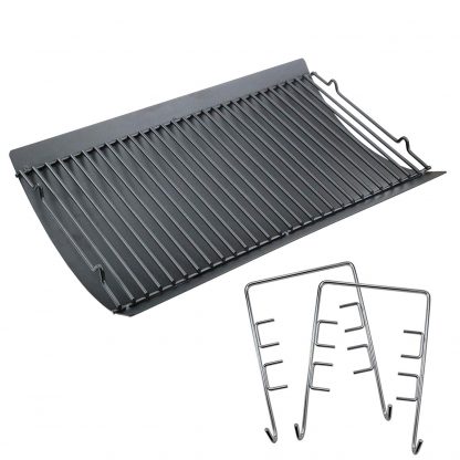 Uniflasy 20 inches Fire Grate Hanger & Ash Drip Pan for Use with Chargriller 5050, 5072, 5650 Charcoal Grills Char-Griller Replacement Parts