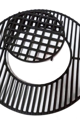 soldbbq Porcelain-Enameled Cast-Iron Gourmet BBQ System Grate Replacement for 22.5" Weber charcoal grills, for Weber 8835