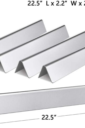 Hongso 7537 22.5" Stainless Steel Flavorizer Bars for Weber Spirit E-310 E-320 (With Side-Mounted Controls), Spirit 700, Genesis Silver B/C, Genesis Platinum B/C (2005+) Gas Grill, 7536 65903 Set of 5