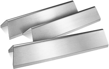 QuliMetal 7635 15.3 Inches Flavor Bars for Weber Spirit E210, S210, E220, S220 with Front Control Knobs, 16 Gauge Stainless Steel Heat Plate for Weber Spirit 200 Series (2 Burners) Gas Grills, 3 Pack
