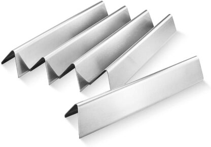 QuliMetal 7636 15.3 Inches Flavor Bars for Weber Spirit 300 E310 E320 E330 S310 S320 S330, Stainless Steel Grill Parts for Weber Spirit 300 Series Heat Plates (with Front Control Knobs), 16 GA