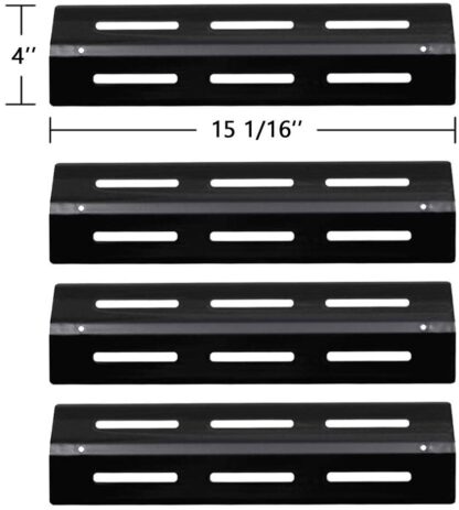 SHIENSTAR Porcelain Steel Heat Plate Replacement for Kenmore 141.16673, 141.163292, 141.163251, 141.163271, 141.16321-15 1/16 x 4 Inches (4-Pack)