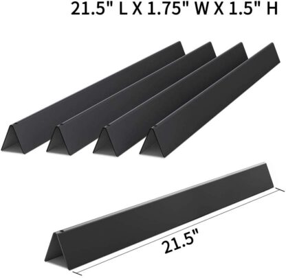 X Home 7534 Porcelain Steel 21.5" Flavorizer Bars for Weber Spirit 200 210 E210 Grills with Side-Controls, Also for Genesis Silver A and Spirit 500 Grill Parts, Set of 5 Flavor Bars for Weber 7535
