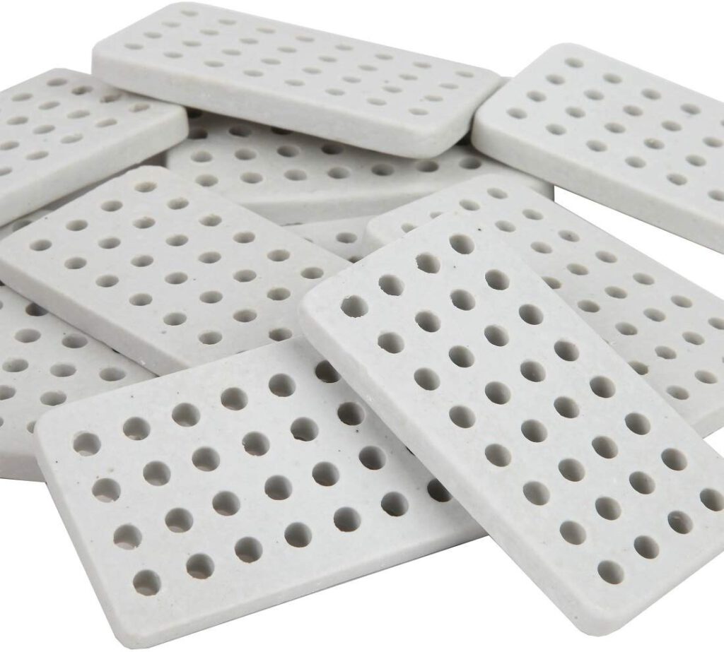 Flame Tamer Ceramic Grill Brick Set For Gas and Electric Grills. Set of