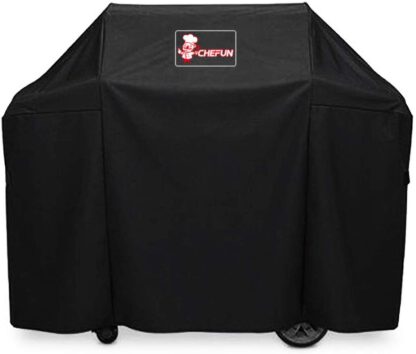 CHEFUN 7130 Grill Cover for Weber Genesis II 3 Burner Grill and Genesis 300 Series Grills,58 x 44.5-Inch Heavy Duty Waterproof & Weather Resistant Outdoor Barbeque Grill Cover