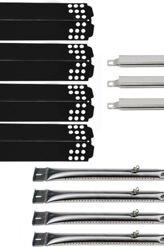 Hisencn Repair kit Replacement for Charbroil 463436215, 463436214, 463436213, 467300115, 463234413, Thermos 466360113, G432-Y700-W1, G432-0096-W1, Grill Burner Pipe, Heat Plate Tent, Crossover Tube