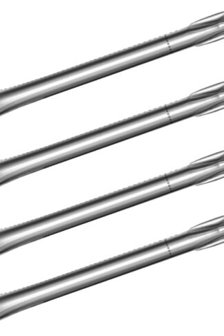Hongso 15 5/16" Stainless Steel Grill Burner Tube for Brinkmann 810-2410-S, 810-2545-W, 810-9590-S, 810-1415-W, 810-9520-S Replacement Parts, Charmglow 810-7451-F, Savor Pro BBQ Grill SBI521(4-Pack)