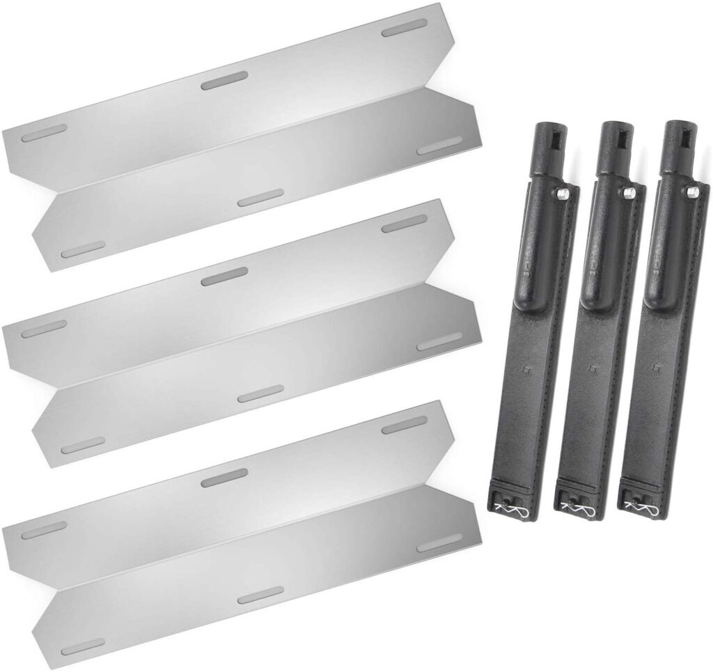 Gas Grill Stainless Steel Heat Plate Shield and Cast Iron Burner Repair