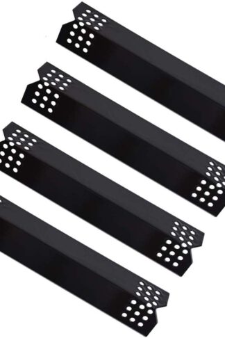 Replace parts 4-Pack Porcelain Steel Heat Plate Replacement for Select Grill Master and Uberhaus Gas Grill Models(Dimensions: 14 9/16" x 3 3/8")