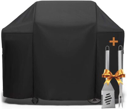 SHINESTAR 58 Inch Durable Grill Cover, Heavy Duty Oxford, Waterproof and Windproof, Cover for 3-4 Burner Grill