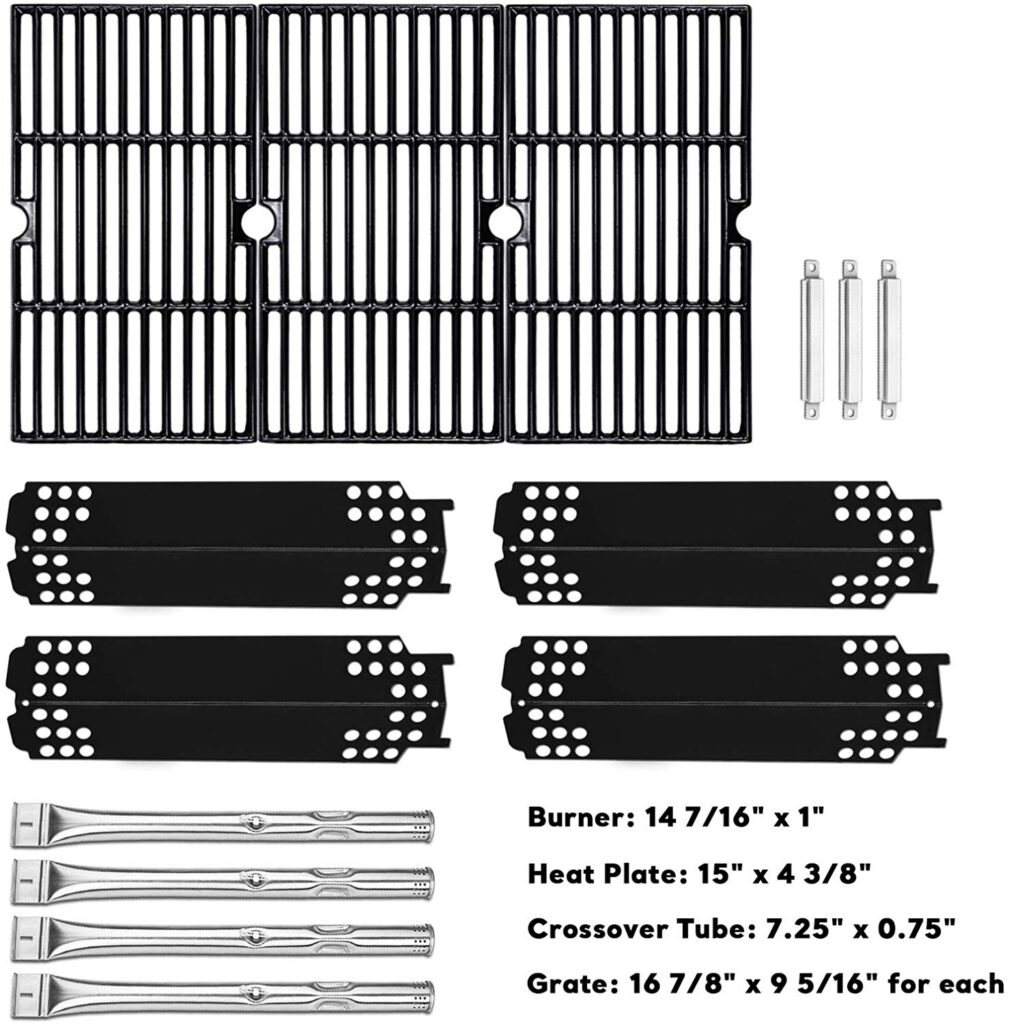 Char-Broil Heat Plates For Charbroil, Kenmore, Thermos, Master Forge Grills – 4in X 4in Stainless Steel BBQ Pro 04022