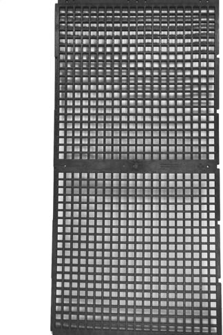 24 Inch x 48 Inch Support Grate for Water Feature Basin Construction - Holds Pond and Water Garden Bubblers, Rocks, Other Decorations - Hides Reservoir - Rustproof - Black - Can Be Cut