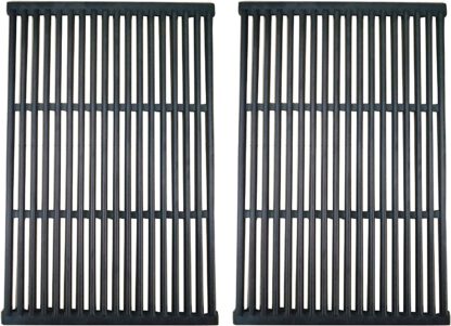 BBQration Cast Iron Cooking Grid for Brinkmann 810-2310-0, 810-2310-1, Charbroil and Charmglow Grills,Set of 2