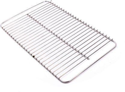 Broilmann 80631 Stainless Steel Cooking Grate for Weber Go-Anywhere, Replaces Weber 70211 & 3634, Fits Weber Charcoal and Gas Go-Anywhere grills, 16" x 10"