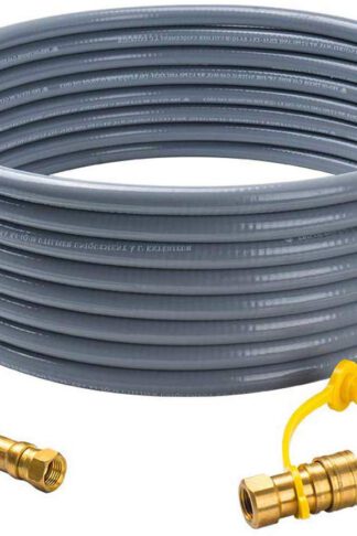 GASPRO 24 Natural Gas Hose with 3/8 Male Flare Quick Connect/Disconnect for BBQ Gas Grill-Fits Low Pressure Appliance-CSA