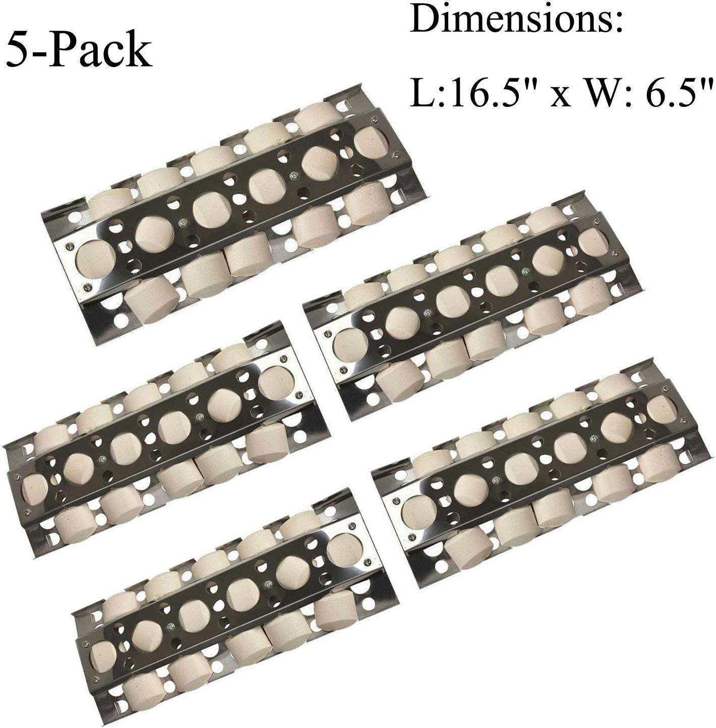 GasSaf Porcelain Steel Heat Plate Replacement for Select Ducane Gas Grill Mod... 