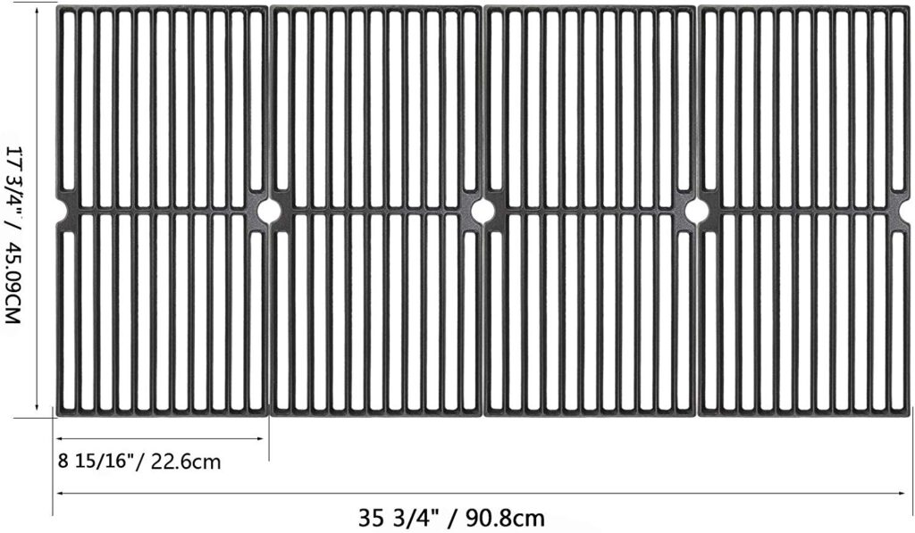 17.75 Cast Iron Cooking Grate Replacement for Brinkmann 810, 8102410S