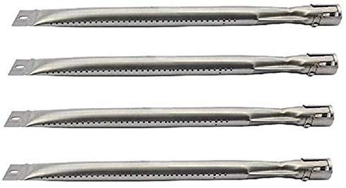 Hongso 14 5/8'' Stainless Steel Gas Grill Burners Replacement Parts for Master 720-0697, Brinkman 812_7140_0, 810-1455-S, Sunbeam, Nexgrill, SBD251 4-Pack