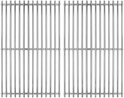 Hongso 17" SUS 304 Stainless Steel Cooking Grid Grates Replacement for Charbroil 463250509, 463250510, Great Outdoors, Thermos 461262409, Vermont Castings Gas Grill SCA022, Set of 2