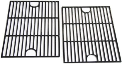 Hongso 17 inch Porcelain Coated Cast Iron Cooking Grids Grates Replacement for Nexgrill 720-0830H, Kenmore 41516106210 415.16106210 Gas Grill, Set of 2 (PCA192)