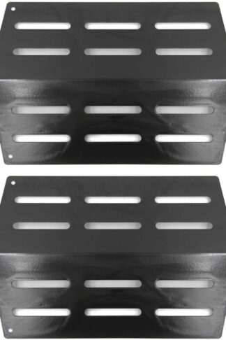 Hongso 7622 Porcelain-Coated Steel Heat Deflector Replacement for Weber Genesis 300 Series E/S-310 E/S-320 E/S-330 with Front-Mounted Control 13 1/4" Flavorizer Bar Heat Shield Plate 65505, 62756