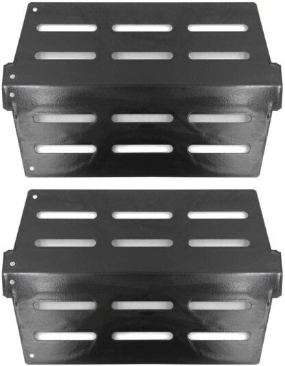 Hongso 7622 Porcelain-Coated Steel Heat Deflector Replacement for Weber Genesis 300 Series E/S-310 E/S-320 E/S-330 with Front-Mounted Control 13 1/4" Flavorizer Bar Heat Shield Plate 65505, 62756