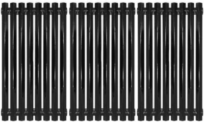Hongso Porcelain Steel Channel Cooking Grid Replacement for Gas Grill Model Charbroil 463440109 Parts, 463440109B, 463420508, 463420509, Kenmore 463420507, Master Chef 199-4759-0, Set of 3, PCZ193