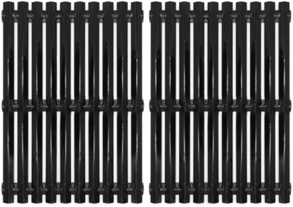 Hongso Porcelain Steel Cooking Grid Grates Replacement Parts for Brinkmann, Sunbeam, Nexgrill 720-0697E, Grill Master 720-0697 and Uniflame Gas Grillss, 17 3/16 incn BBQ Grill Parts, 2-Pack (PCI812)