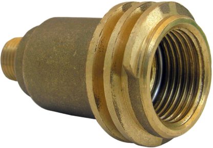 LASCO 17-5381 Male QCC-1 by 1/4-Inch Male Pipe Thread Brass Adapter