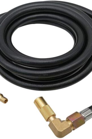 MENSI Propane Elbow Adapter Fitting with Extension Hose 12Ft RV Quick-Connect Kit for Blackstone 17"/22" Griddle